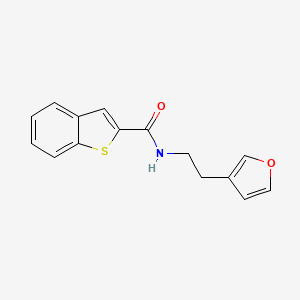 molecular formula C15H13NO2S B2430463 N-(2-(呋喃-3-基)乙基)苯并[b]噻吩-2-甲酰胺 CAS No. 2034409-27-1