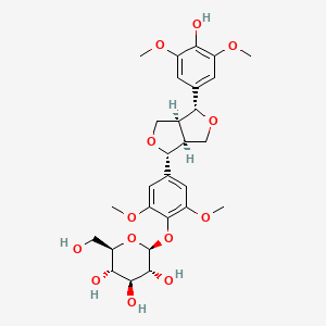 molecular formula C28H36O13 B2430466 Episyringaresinol 4'-O-beta-D-glncopyranoside CAS No. 137038-13-2