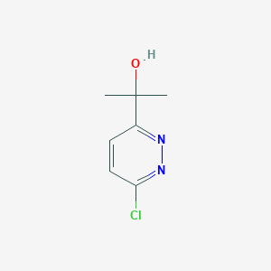 molecular formula C7H9ClN2O B2430492 2-(6-氯吡哒嗪-3-基)丙-2-醇 CAS No. 1093881-08-3