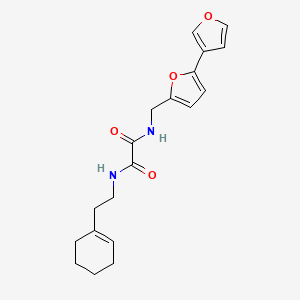 molecular formula C19H22N2O4 B2430525 N1-([2,3'-双呋喃]-5-基甲基)-N2-(2-(环己-1-烯-1-基)乙基)草酰胺 CAS No. 2034343-05-8