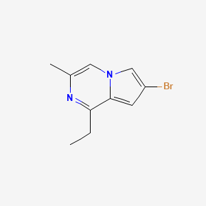 molecular formula C10H11BrN2 B2430527 7-Bromo-1-ethyl-3-methylpyrrolo[1,2-a]pyrazine CAS No. 2309445-80-3