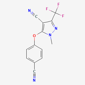 5-(4-cyanophenoxy)-1-methyl-3-(trifluoromethyl)-1H-pyrazole-4-carbonitrile