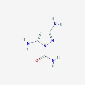 molecular formula C4H7N5O B2430535 3,5-Diaminopyrazole-1-carboxamide CAS No. 462086-94-8
