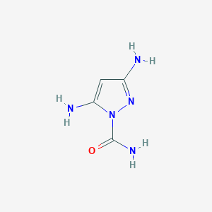 molecular formula C4H7N5O B2430535 3,5-二氨基吡唑-1-甲酰胺 CAS No. 462086-94-8