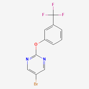 molecular formula C11H6BrF3N2O B2430550 5-Bromo-2-[3-(trifluoromethyl)phenoxy]pyrimidine CAS No. 73226-50-3