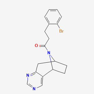 3-(2-bromophenyl)-1-((5R,8S)-6,7,8,9-tetrahydro-5H-5,8-epiminocyclohepta[d]pyrimidin-10-yl)propan-1-one