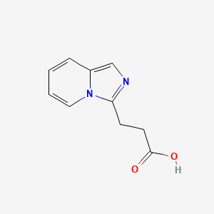 molecular formula C10H10N2O2 B2430567 3-Imidazo[1,5-a]pyridin-3-ylpropanoic acid CAS No. 384815-08-1