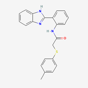 N-(2-(1H-benzo[d]imidazol-2-yl)phenyl)-2-(p-tolylthio)acetamide