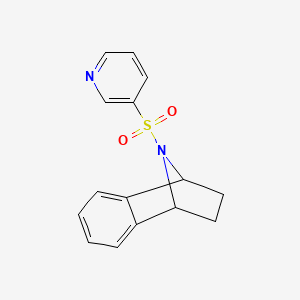 molecular formula C15H14N2O2S B2430578 9-(Pyridin-3-ylsulfonyl)-1,2,3,4-tetrahydro-1,4-epiminonaphthalene CAS No. 2034602-55-4
