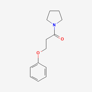 molecular formula C13H17NO2 B2430581 3-Phenoxy-1-(pyrrolidin-1-yl)propan-1-one CAS No. 1258655-46-7