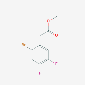 molecular formula C9H7BrF2O2 B2430601 2-(2-溴-4,5-二氟苯基)乙酸甲酯 CAS No. 1807187-56-9
