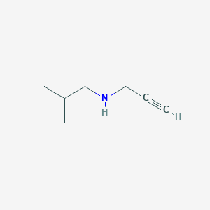 molecular formula C7H13N B2430603 2-methyl-N-prop-2-ynylpropan-1-amine CAS No. 111493-01-7