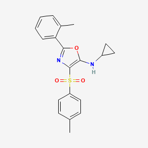 N-cyclopropyl-2-(o-tolyl)-4-tosyloxazol-5-amine