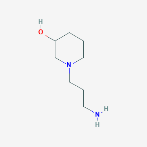 molecular formula C8H18N2O B2430621 1-(3-氨基丙基)哌啶-3-醇 CAS No. 51387-96-3