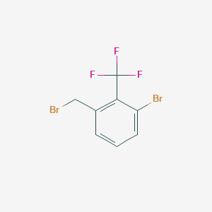 molecular formula C8H5Br2F3 B2430632 3-Bromo-2-(trifluoromethyl)benzyl bromide CAS No. 1428940-11-7