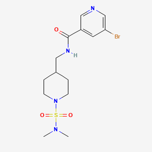 5-bromo-N-((1-(N,N-dimethylsulfamoyl)piperidin-4-yl)methyl)nicotinamide