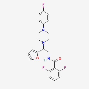 2,6-difluoro-N-(2-(4-(4-fluorophenyl)piperazin-1-yl)-2-(furan-2-yl)ethyl)benzamide