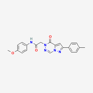 N-(4-methoxyphenyl)-2-(oxo-8-(p-tolyl)pyrazolo[1,5-d][1,2,4]triazin-1-yl)acetamide