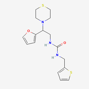 1-(2-(Furan-2-yl)-2-thiomorpholinoethyl)-3-(thiophen-2-ylmethyl)urea