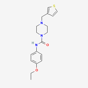 N-(4-ethoxyphenyl)-4-(thiophen-3-ylmethyl)piperazine-1-carboxamide
