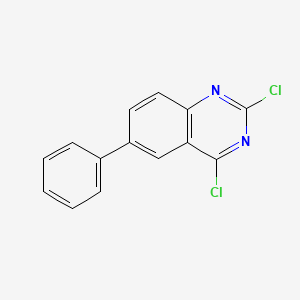 molecular formula C14H8Cl2N2 B2430689 2,4-Dichloro-6-phenylquinazoline CAS No. 192218-19-2