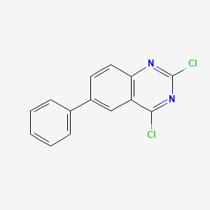 molecular formula C14H8Cl2N2 B2430689 2,4-Dicloro-6-fenilquinazolina CAS No. 192218-19-2