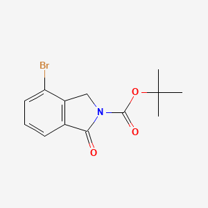 molecular formula C13H14BrNO3 B2430691 叔丁基-4-溴-1-氧代异吲哚啉-2-羧酸酯 CAS No. 658683-18-2