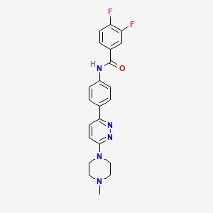 molecular formula C22H21F2N5O B2430703 3,4-二氟-N-(4-(6-(4-甲基哌嗪-1-基)吡啶嗪-3-基)苯基)苯甲酰胺 CAS No. 941983-38-6