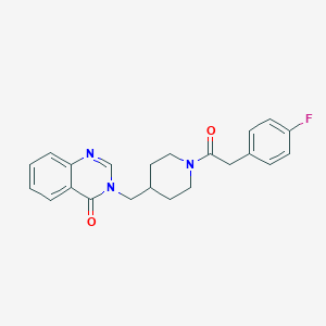 3-[[1-[2-(4-Fluorophenyl)acetyl]piperidin-4-yl]methyl]quinazolin-4-one