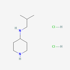 molecular formula C9H22Cl2N2 B2430716 N-Isobutylpiperidine-4-amine dihydrochloride CAS No. 1233951-79-5