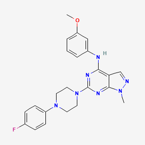6-(4-(4-fluorophenyl)piperazin-1-yl)-N-(3-methoxyphenyl)-1-methyl-1H-pyrazolo[3,4-d]pyrimidin-4-amine