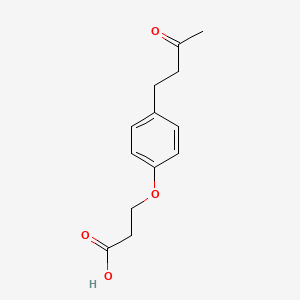 molecular formula C13H16O4 B2430729 3-[4-(3-氧代丁基)苯氧基]丙酸 CAS No. 926196-68-1