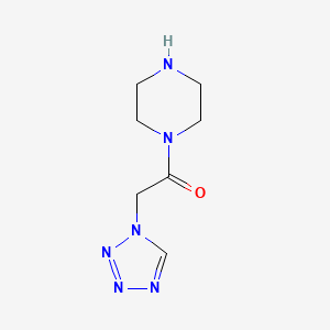 molecular formula C7H12N6O B2430735 1-(1H-tetrazol-1-ylacetyl)piperazine CAS No. 923183-58-8