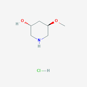 molecular formula C6H14ClNO2 B2430738 (3R,5R)-5-Methoxypiperidin-3-ol;hydrochloride CAS No. 2309431-95-4