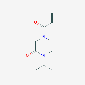 molecular formula C10H16N2O2 B2430741 1-Propan-2-yl-4-prop-2-enoylpiperazin-2-one CAS No. 2176573-39-8