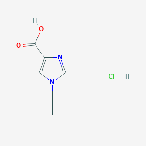 molecular formula C8H13ClN2O2 B2430748 1-Tert-butylimidazole-4-carboxylic acid;hydrochloride CAS No. 2344681-11-2