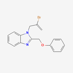 molecular formula C17H15BrN2O B2430765 1-(2-溴烯丙基)-2-(苯氧甲基)-1H-苯并[d]咪唑 CAS No. 333746-93-3