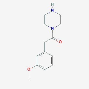 molecular formula C13H18N2O2 B2430775 2-(3-Methoxyphenyl)-1-(piperazin-1-yl)ethan-1-one CAS No. 926254-27-5