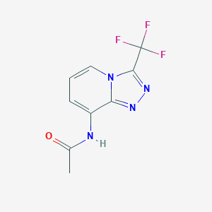 N-[3-(trifluoromethyl)[1,2,4]triazolo[4,3-a]pyridin-8-yl]acetamide