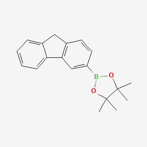 molecular formula C19H21BO2 B2430791 2-(9H-芴-3-基)-4,4,5,5-四甲基-1,3,2-二氧杂硼烷 CAS No. 2303938-19-2