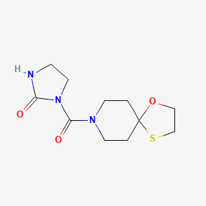 1-(1-Oxa-4-thia-8-azaspiro[4.5]decane-8-carbonyl)imidazolidin-2-one