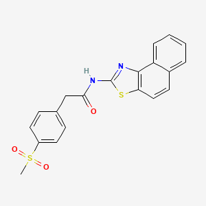 2-(4-(methylsulfonyl)phenyl)-N-(naphtho[1,2-d]thiazol-2-yl)acetamide
