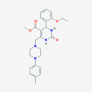Methyl 4-(2-ethoxyphenyl)-6-{[4-(4-methylphenyl)piperazin-1-yl]methyl}-2-oxo-1,2,3,4-tetrahydropyrimidine-5-carboxylate
