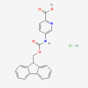 5-(9H-Fluoren-9-ylmethoxycarbonylamino)pyridine-2-carboxylic acid;hydrochloride