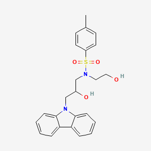 N-(3-carbazol-9-yl-2-hydroxypropyl)-N-(2-hydroxyethyl)-4-methylbenzenesulfonamide