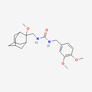 1-(3,4-dimethoxybenzyl)-3-(((1R,3S,5r,7r)-2-methoxyadamantan-2-yl)methyl)urea