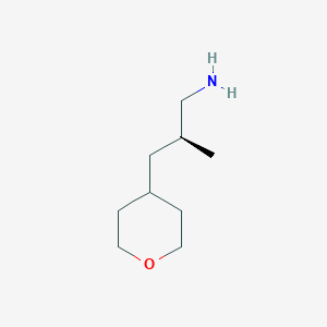 (2S)-2-Methyl-3-(oxan-4-yl)propan-1-amine