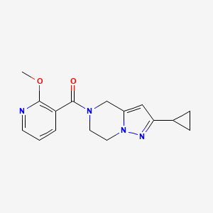 (2-cyclopropyl-6,7-dihydropyrazolo[1,5-a]pyrazin-5(4H)-yl)(2-methoxypyridin-3-yl)methanone