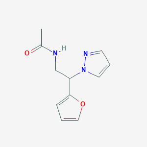 N-(2-(furan-2-yl)-2-(1H-pyrazol-1-yl)ethyl)acetamide