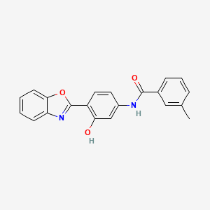 N-[4-(1,3-benzoxazol-2-yl)-3-hydroxyphenyl]-3-methylbenzamide